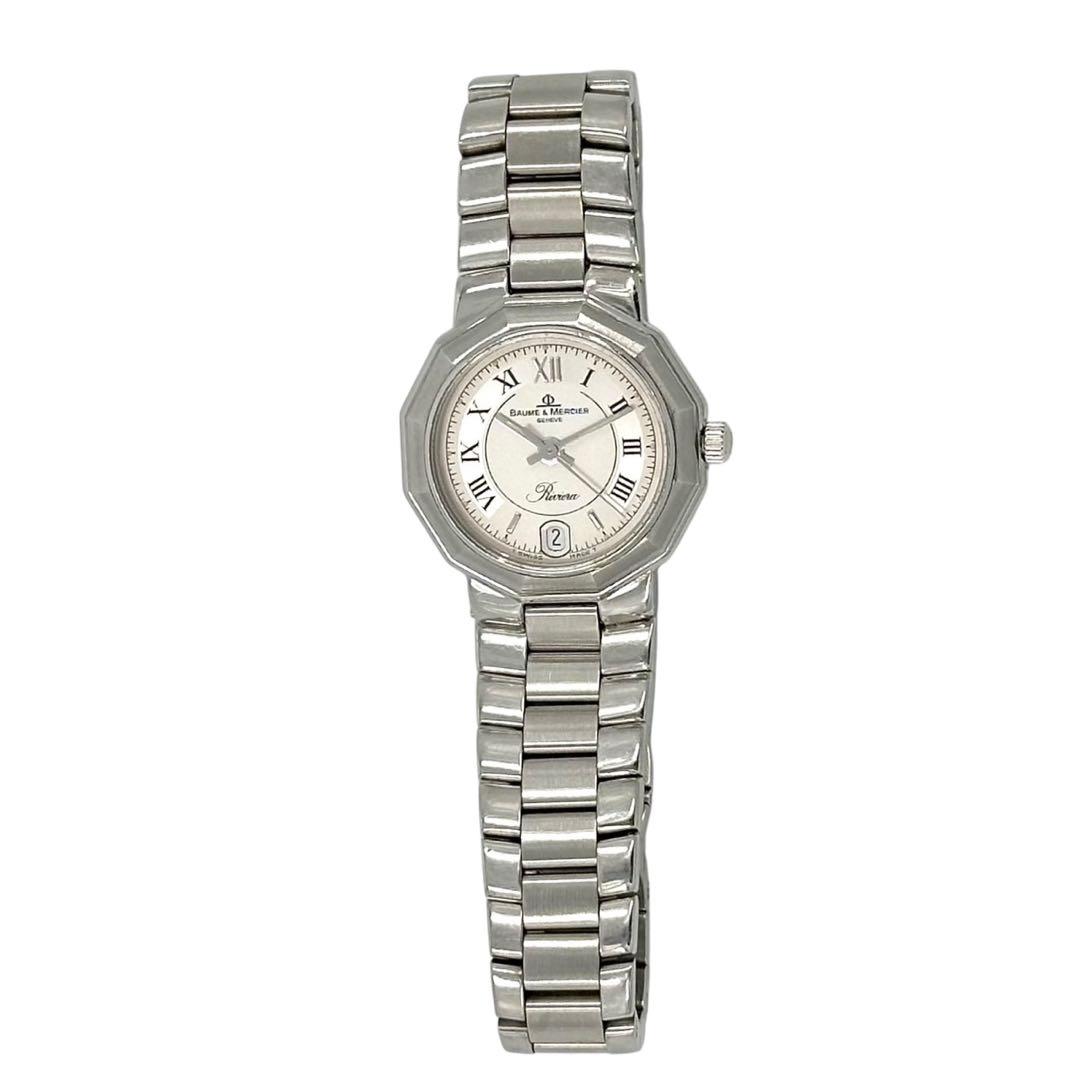 【新品電池】　ボーム＆メルシエ　リビエラ　5231　腕時計　ドデカゴン　シルバー