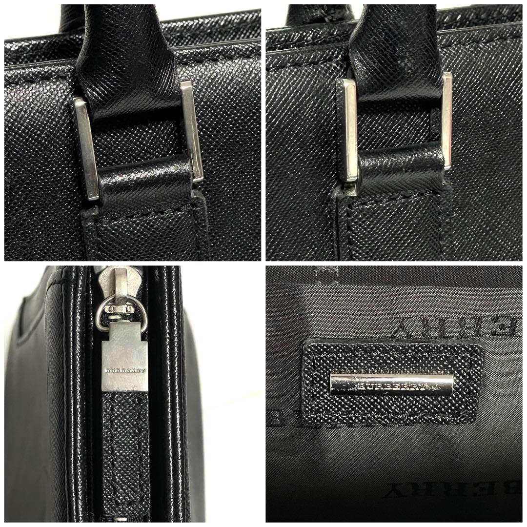 BURBERRY バーバリー サフィアーノレザー ビジネスバッグ ブリーフケース