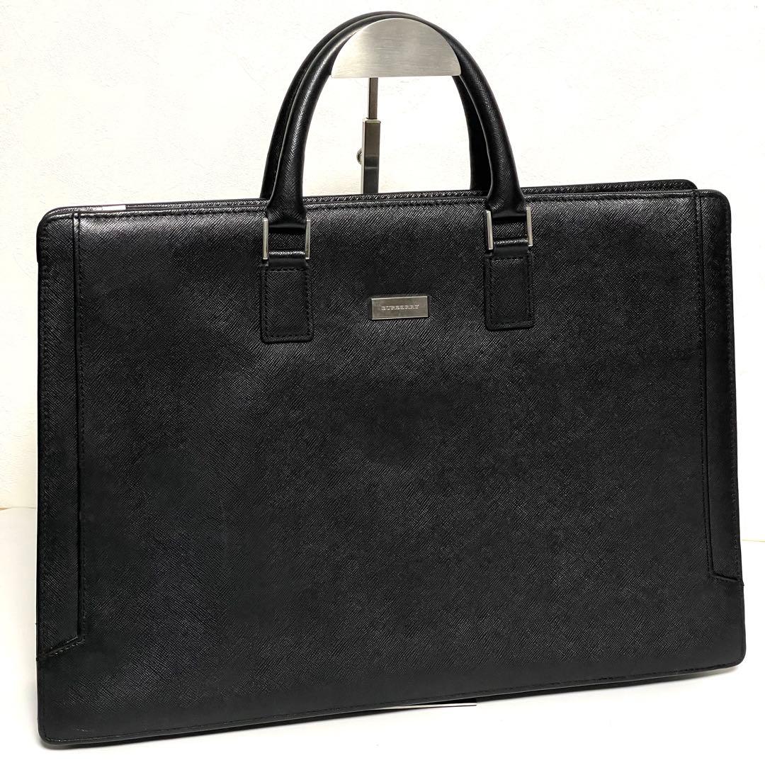 BURBERRY バーバリー サフィアーノレザー ビジネスバッグ ブリーフケース