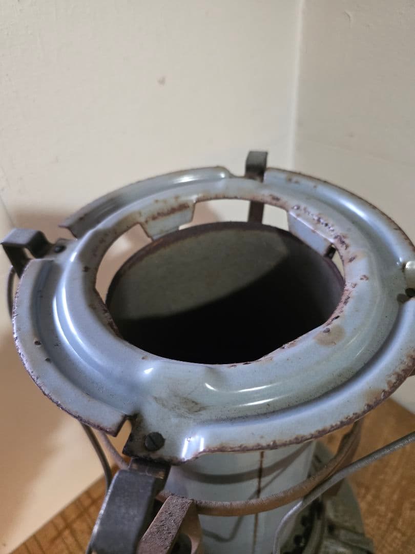 さ*ん様 激レア美品　 アラジンストーブ　8型 　ブルーグレー捻りフレーム