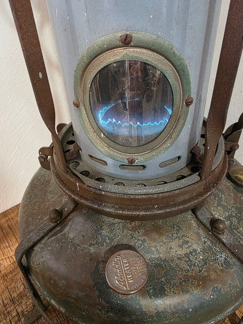 さ*ん様 激レア美品　 アラジンストーブ　8型 　ブルーグレー捻りフレーム