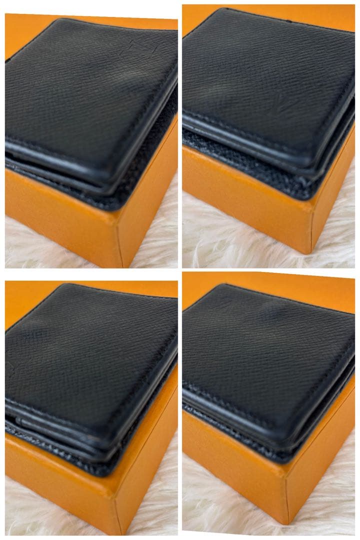 美品！ ルイヴィトン タイガ　ブラック ポルトモネボワットケース