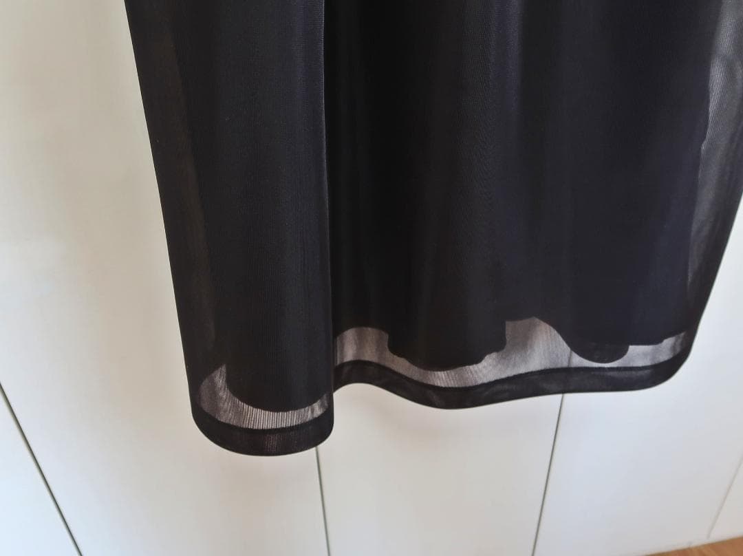 ひまわりMuses■42■ タックリボンワンピース ■ブラック■