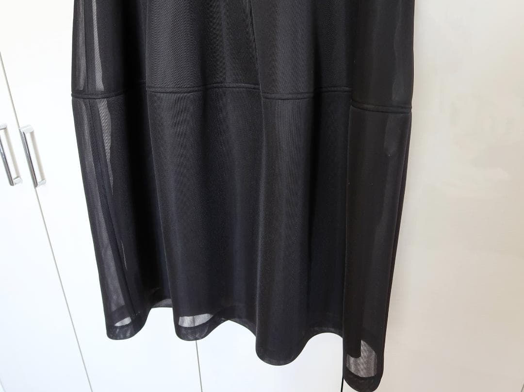 ひまわりMuses■42■ タックリボンワンピース ■ブラック■