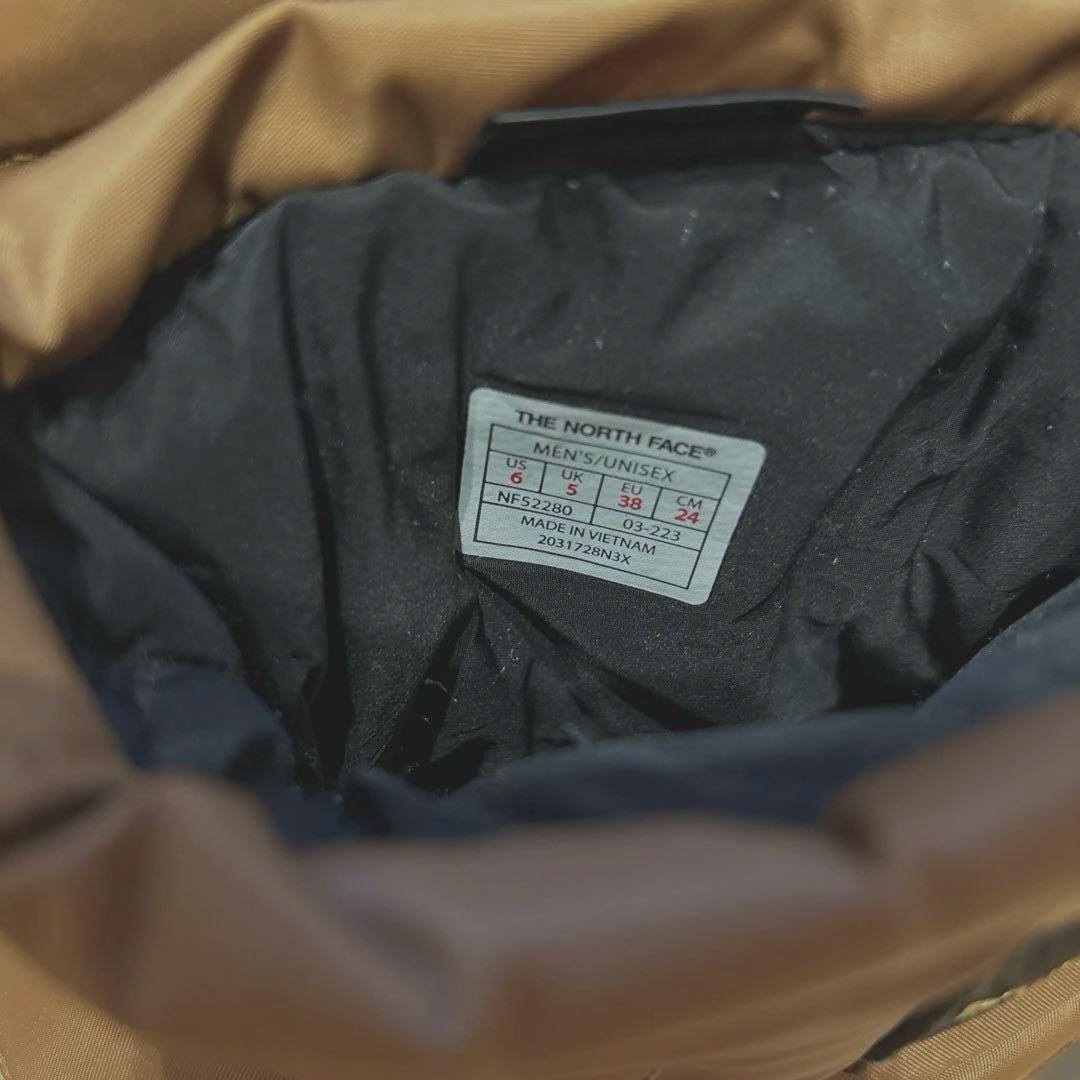 THE NORTH FACEノースフェイス ヌプシ ロゴ ショート ブラウン