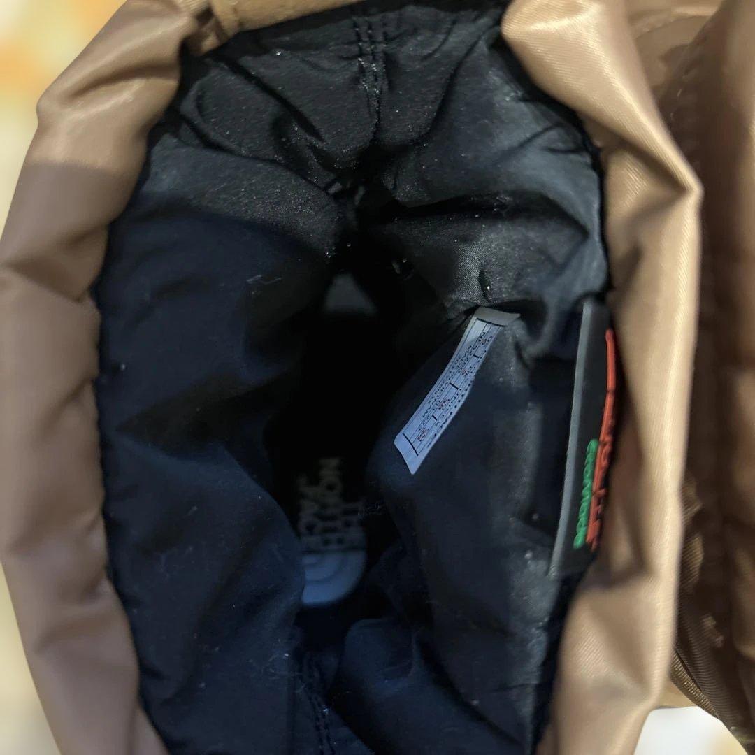 THE NORTH FACEノースフェイス ヌプシ ロゴ ショート ブラウン