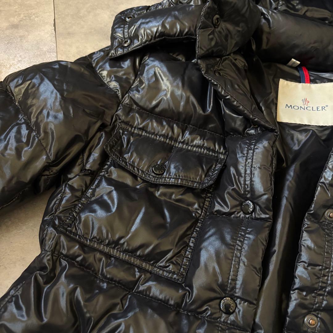 【ベルト完備】MONCLER MEINAダウンジャケットロング丈　ブラック　00