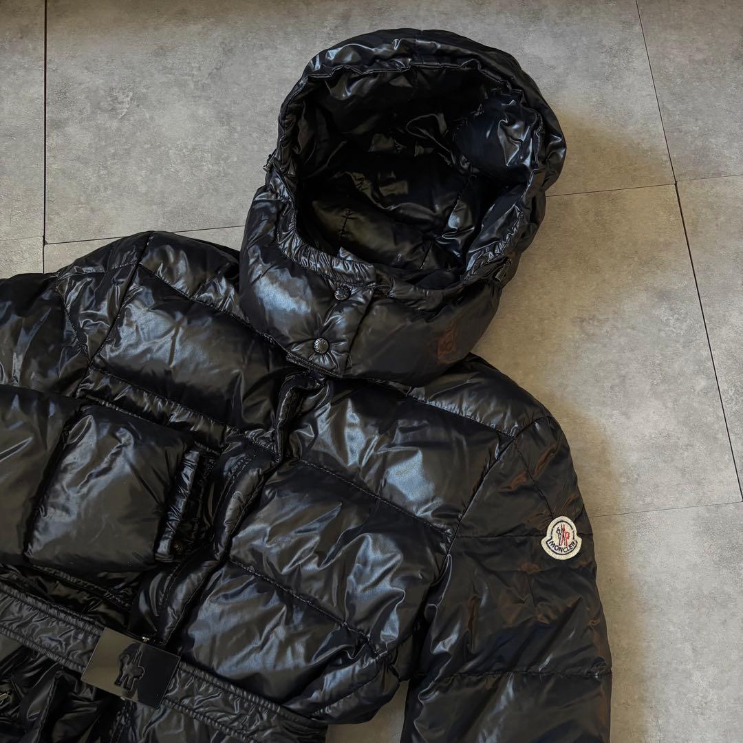 【ベルト完備】MONCLER MEINAダウンジャケットロング丈　ブラック　00