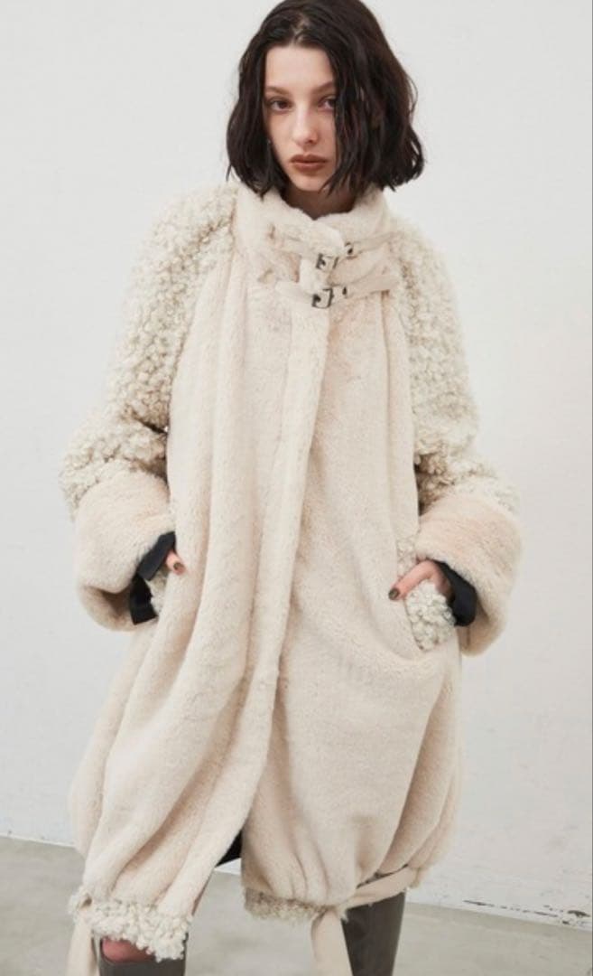 ラベルエチュード ボア ファー コート