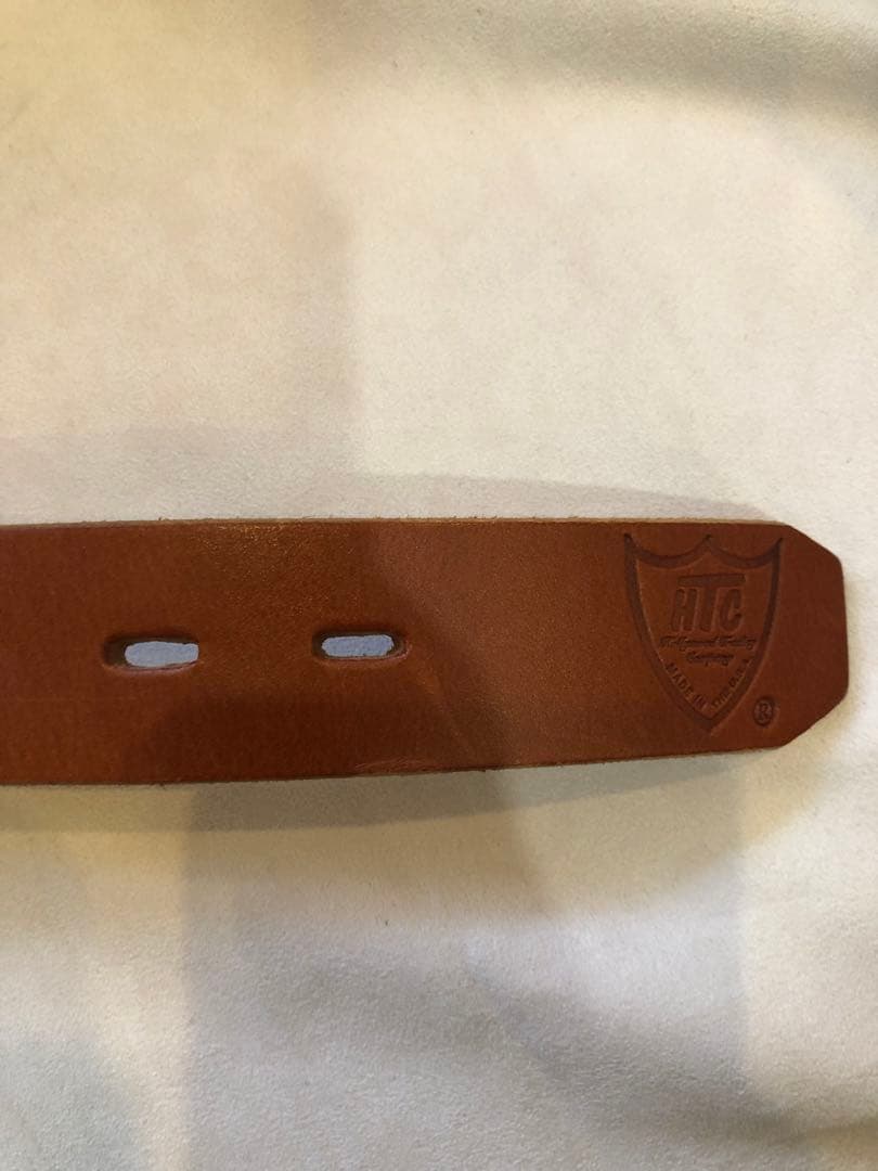 HTC Belt #25th Plain 1.25 LT.BROWN 34インチ