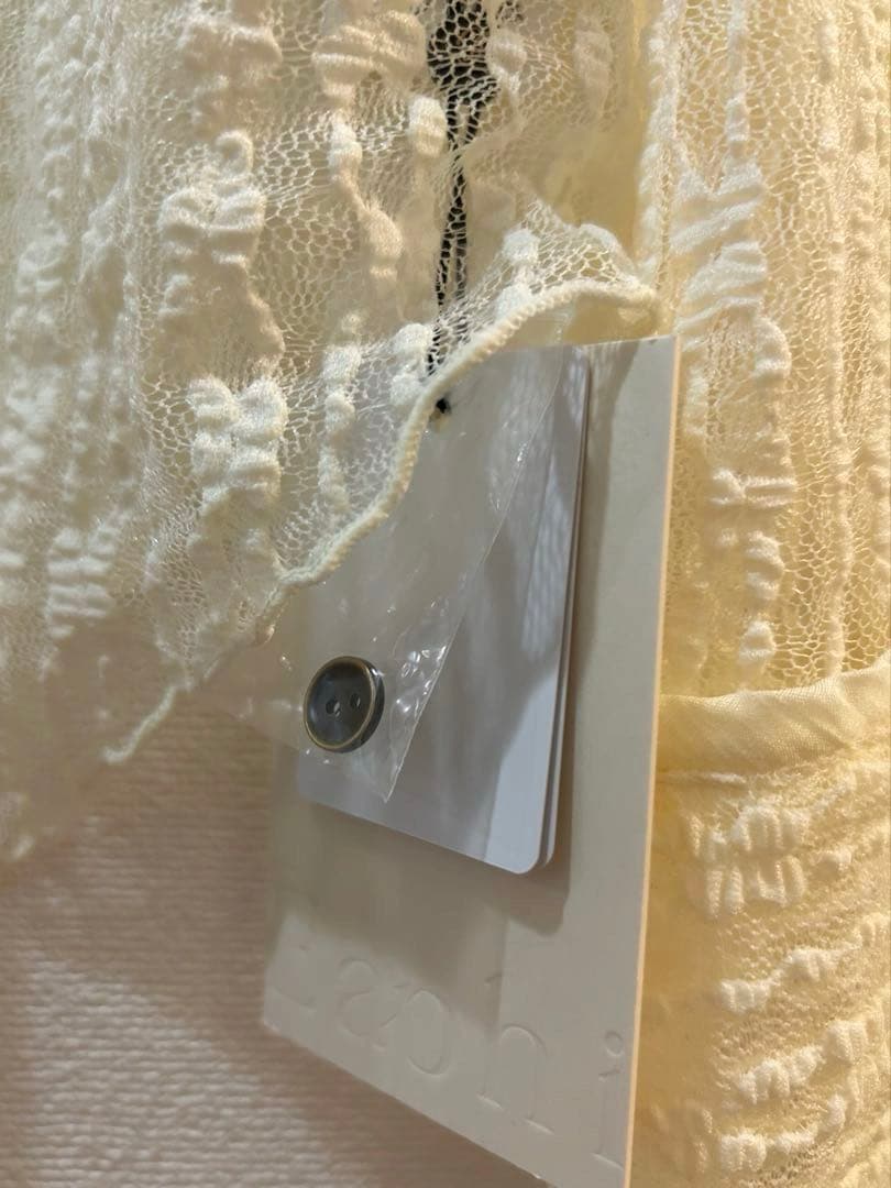 トップス TULLE LACE SHIRT