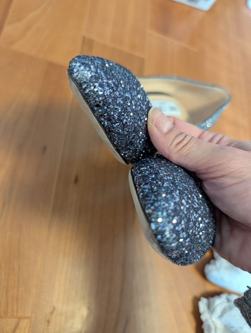 JIMMY CHOO ネイビー・シルバー ROMY85