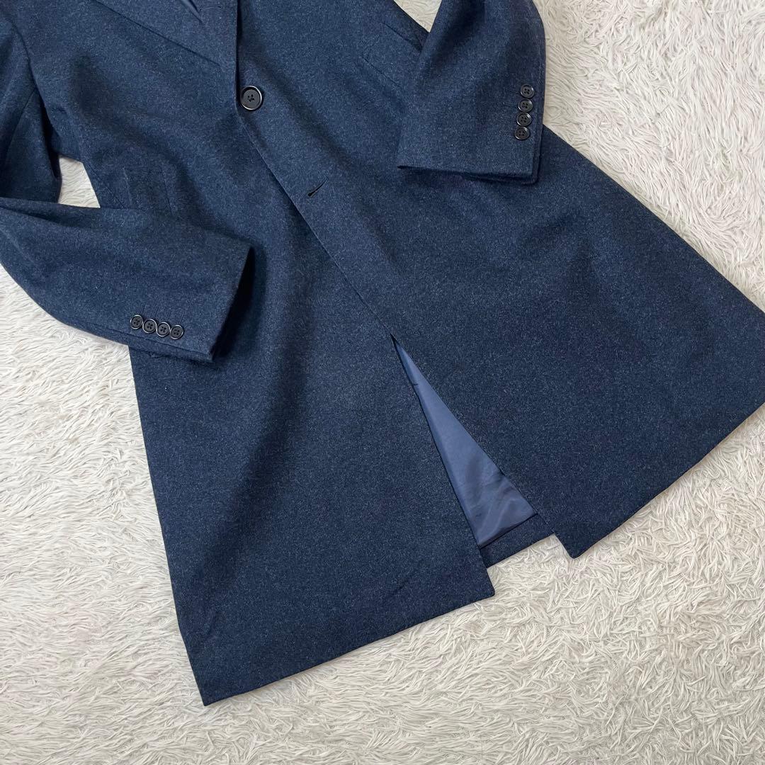 【極美品】グリーンレーベルリラクシング×ロロピアーナ チェスターコート ネイビー