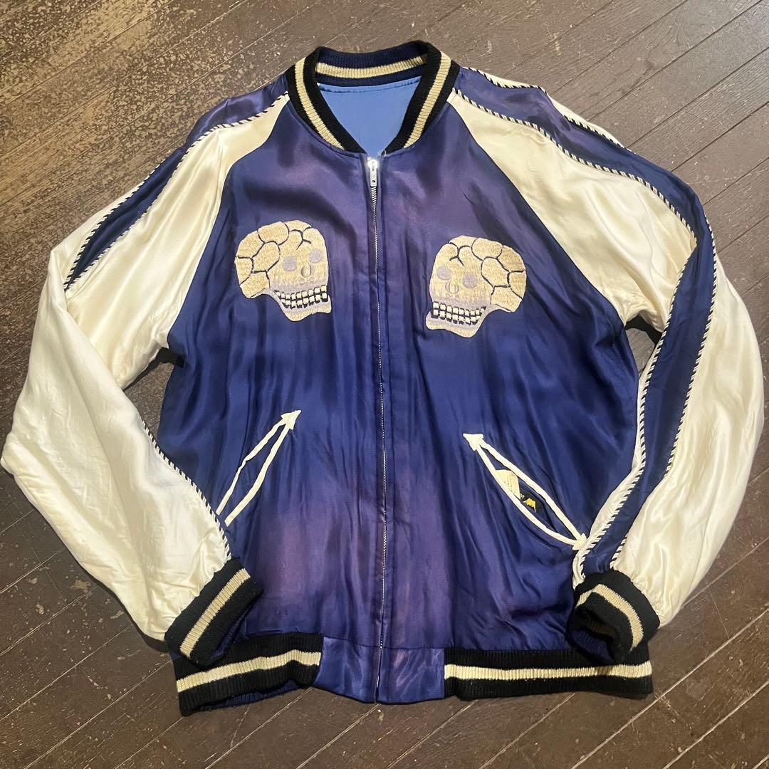 テーラー東洋　スカジャン　スカル　ランドスケープ　エイジング加工