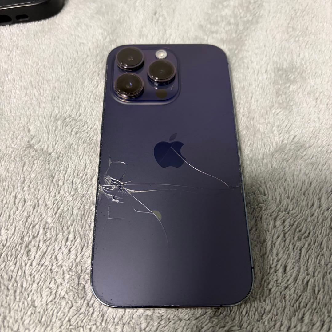 Apple iPhone 14 Pro ディープパープル 本体　保護ケース付き
