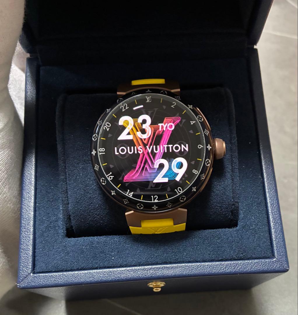 【極美品】【ベルト2本付き】ルイ・ヴィトン　タンブールホライゾン　ライトアップ