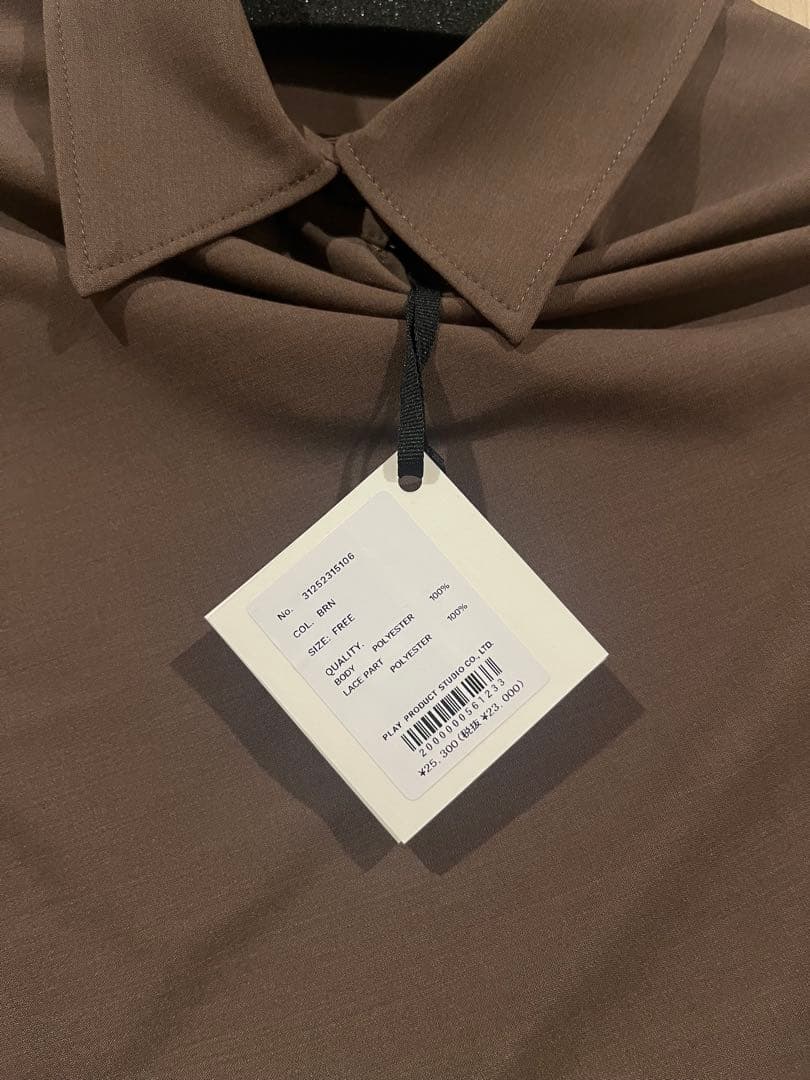 新作未使用タグ付き　PLANK PROJECTスカーフシャツ