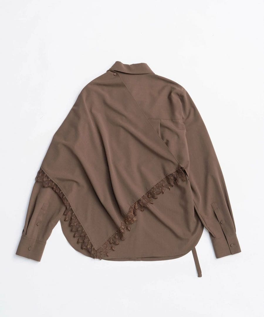 新作未使用タグ付き　PLANK PROJECTスカーフシャツ