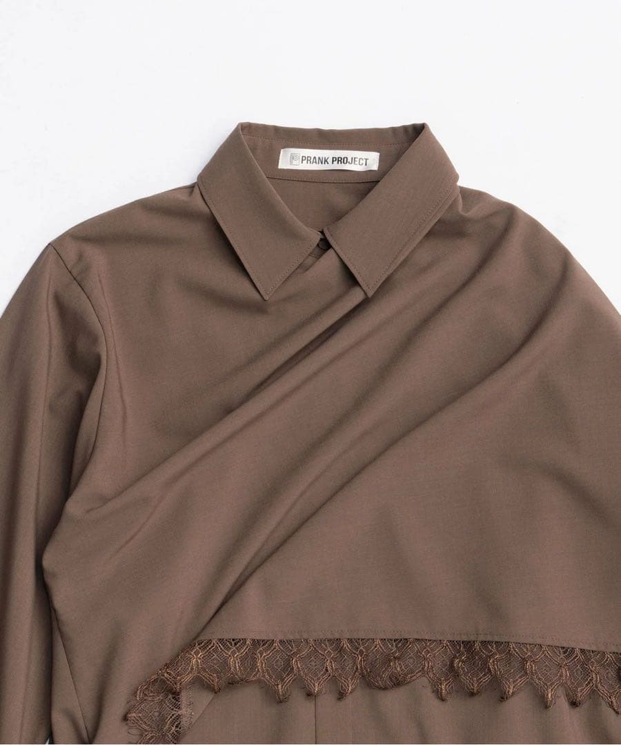 新作未使用タグ付き　PLANK PROJECTスカーフシャツ