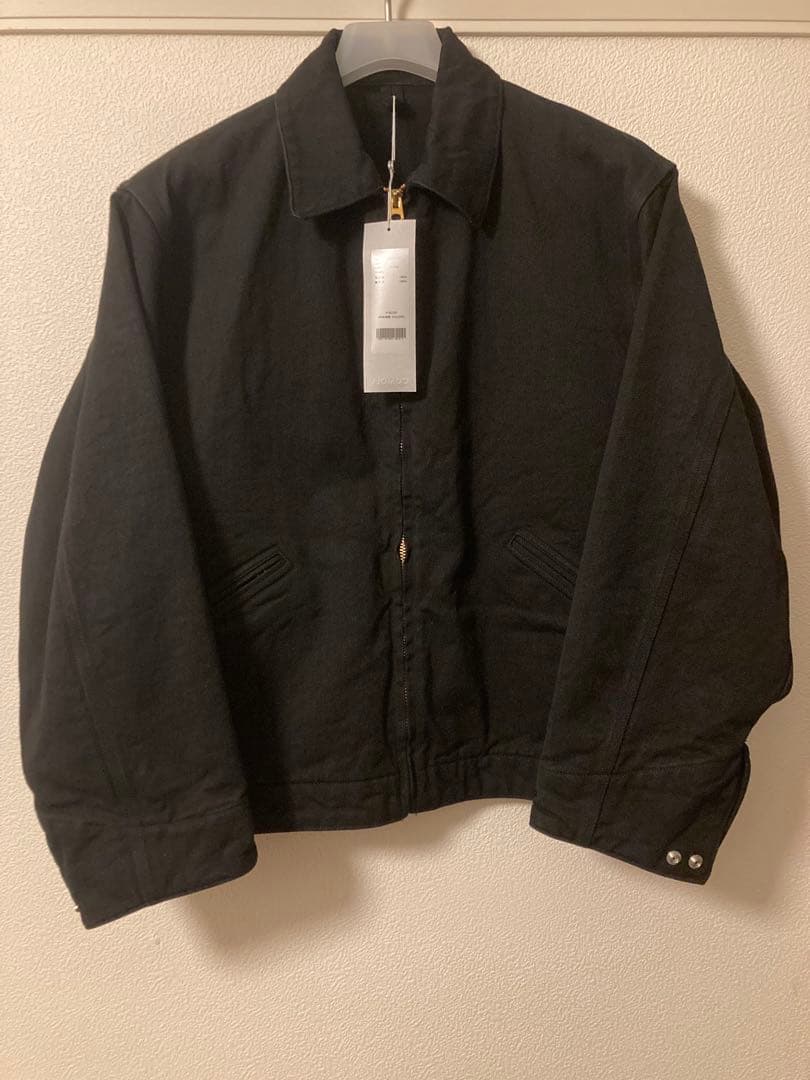 26SS COMOLI ブラックデニム ジップショートジャケット SIZE 1