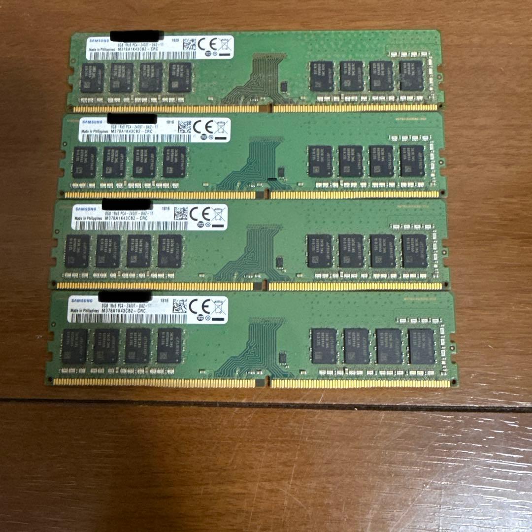 Samsung 8gb PC4-2400T-UA2-11 4枚