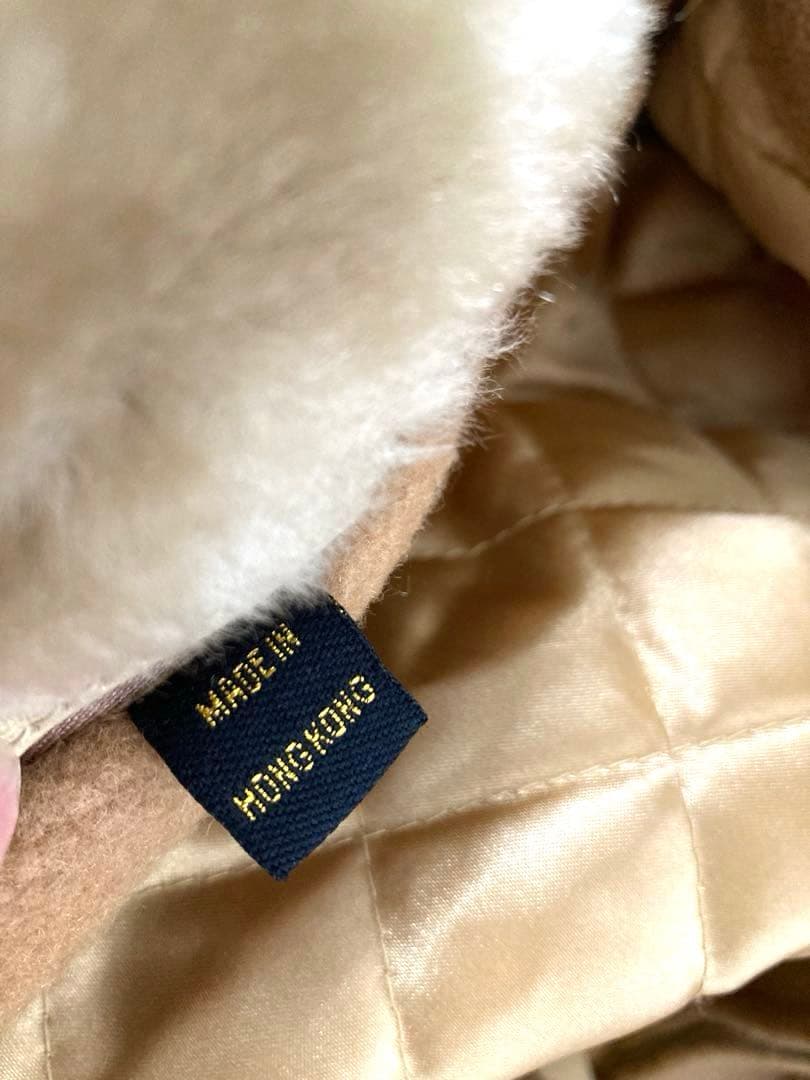 BABY PHAT 中綿 ブルゾン 刺繍ロゴ ファー襟 Sサイズ