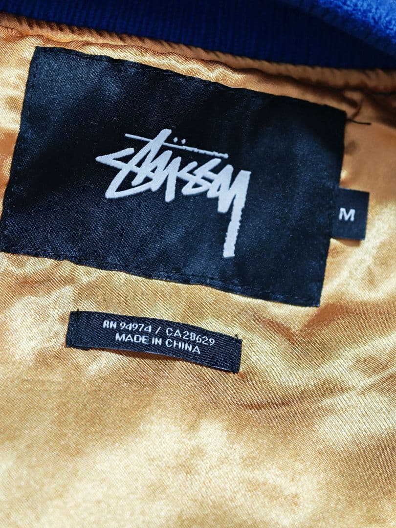 STUSSY Japan 虎 日本限定 スカジャン vintage サテン 青