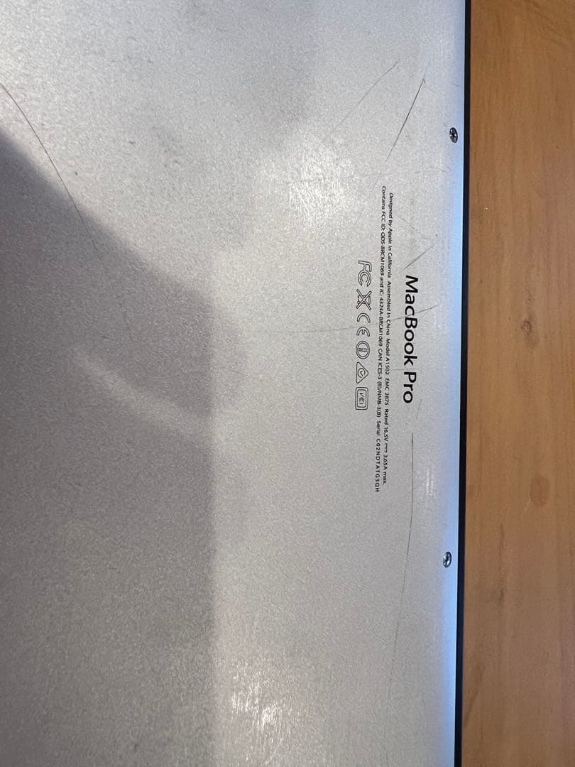 MacBook本体 MacBook Pro (Retina, 13-inch, Mid 2014)