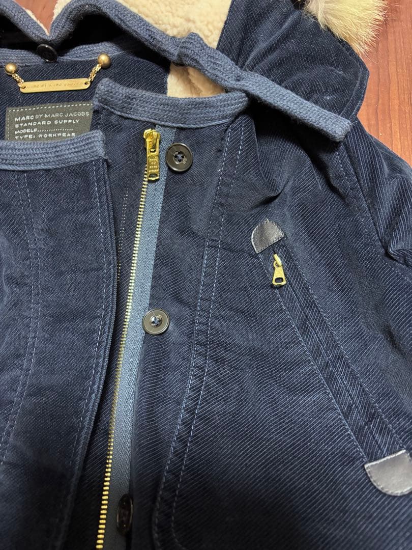 マークバイマークジェイコブスモッズコート ボア ファー付