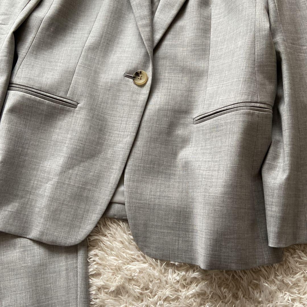 美品　大きいサイズ42/44 セオリーリュクス　パンツスーツ　エグゼクティブ　灰