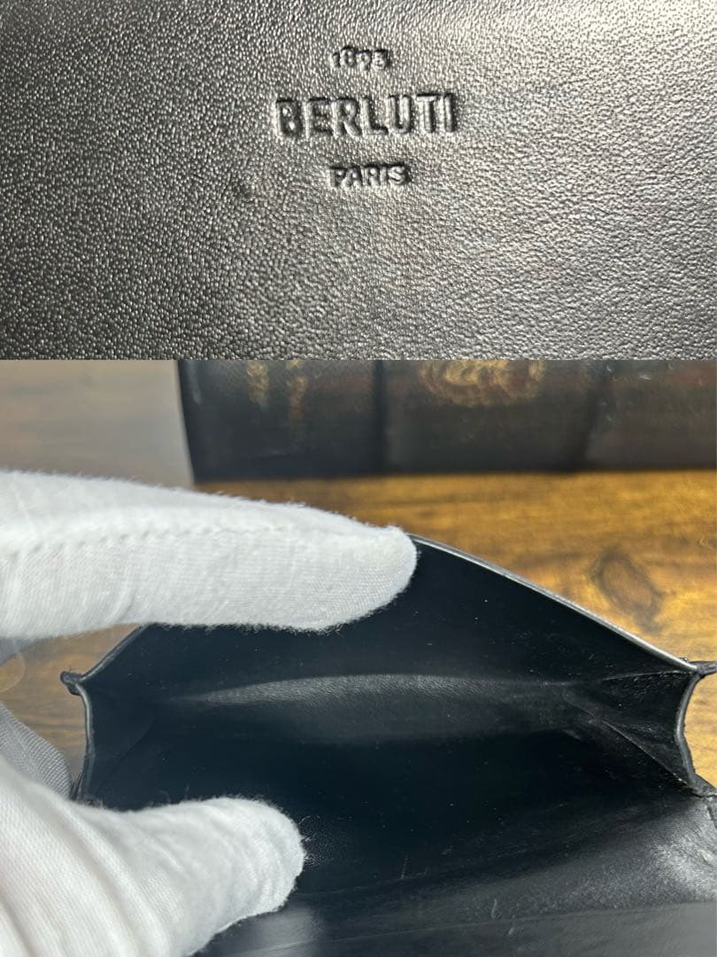 9.9万円　美品　Berluti インヴィア フラップ カードホルダー　名刺入れ