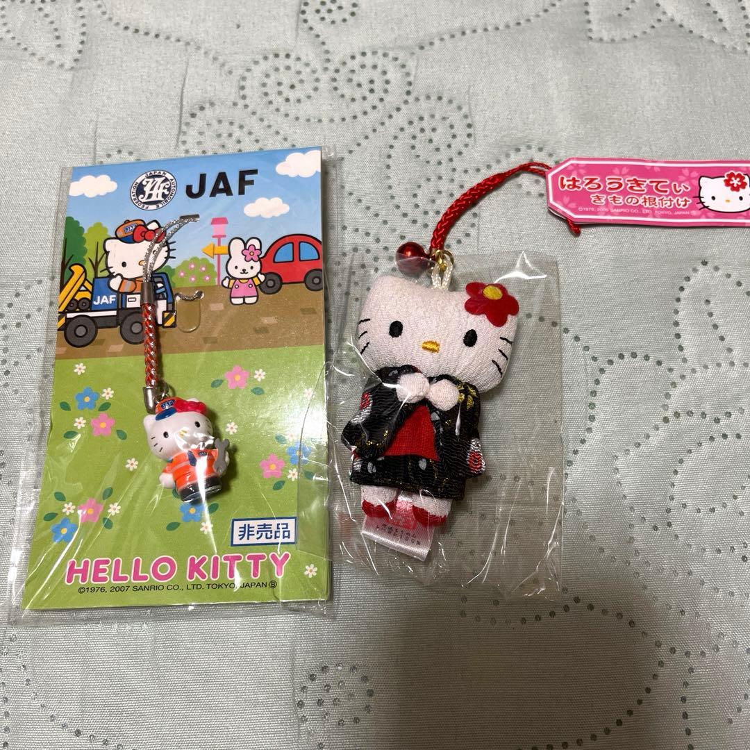 Hello kitty(ハローキティ) 根付け ストラップ他(平成キティ)64個