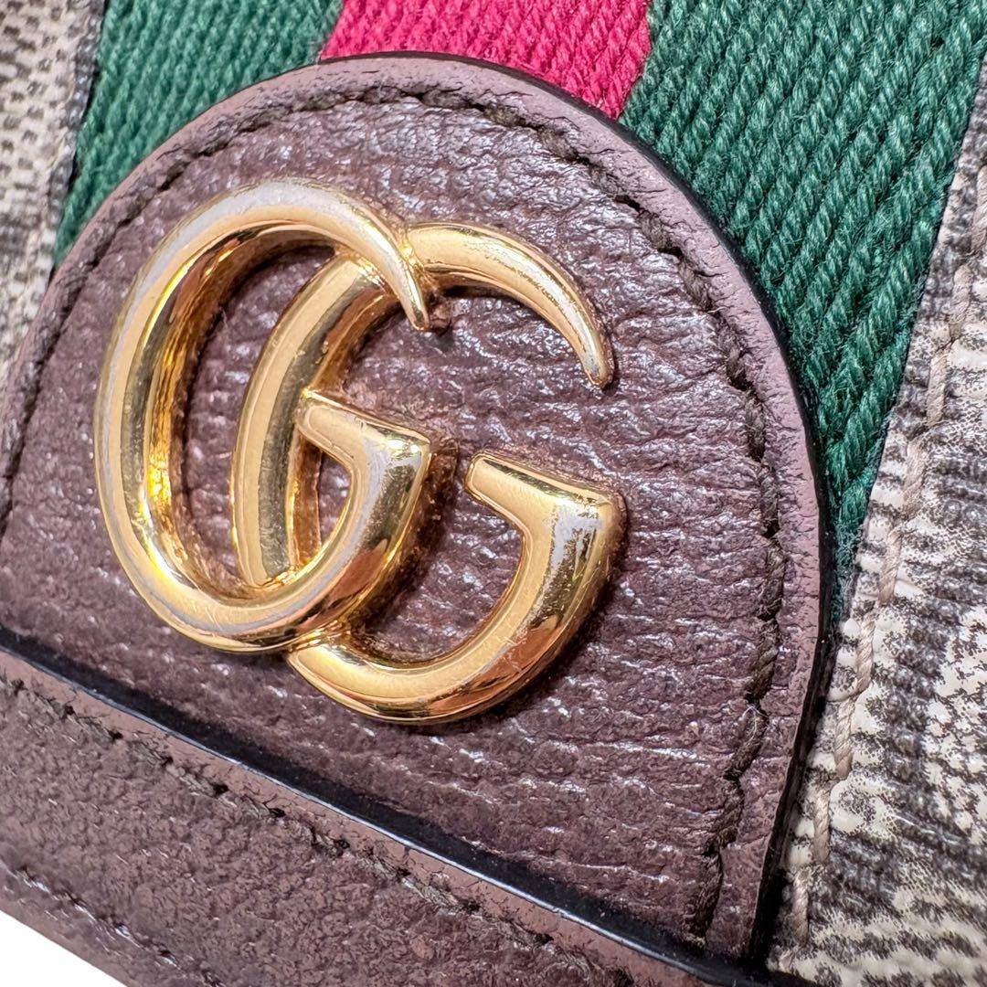 Gucci GGキャンバス 二つ折り財布