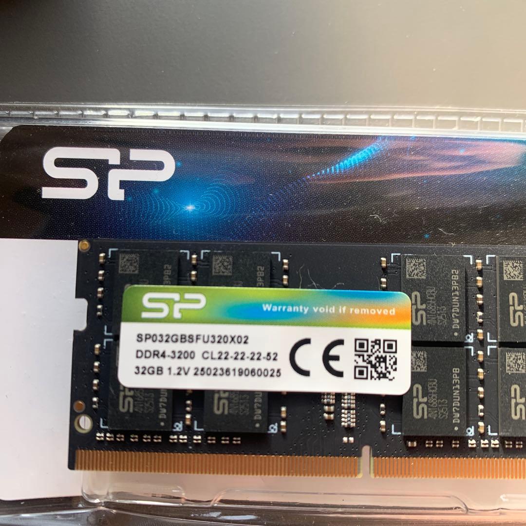 シリコンパワー　ノートPC用メモリ　DDR4 3200 32GB