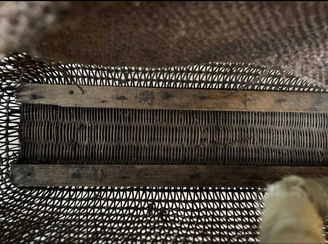 SALE◆ヴィンテージ天然アケビの大きめ籠バック 骨董品 USED◆