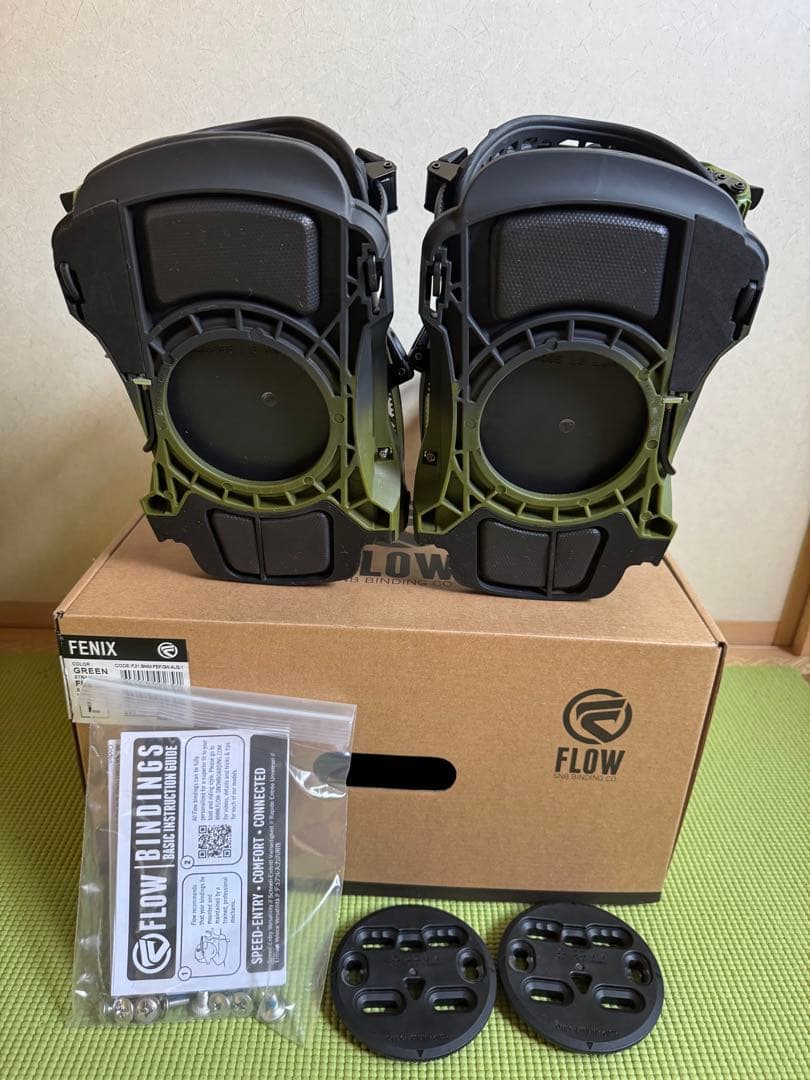 ［美品］FLOW FENIX バインディング GREEN