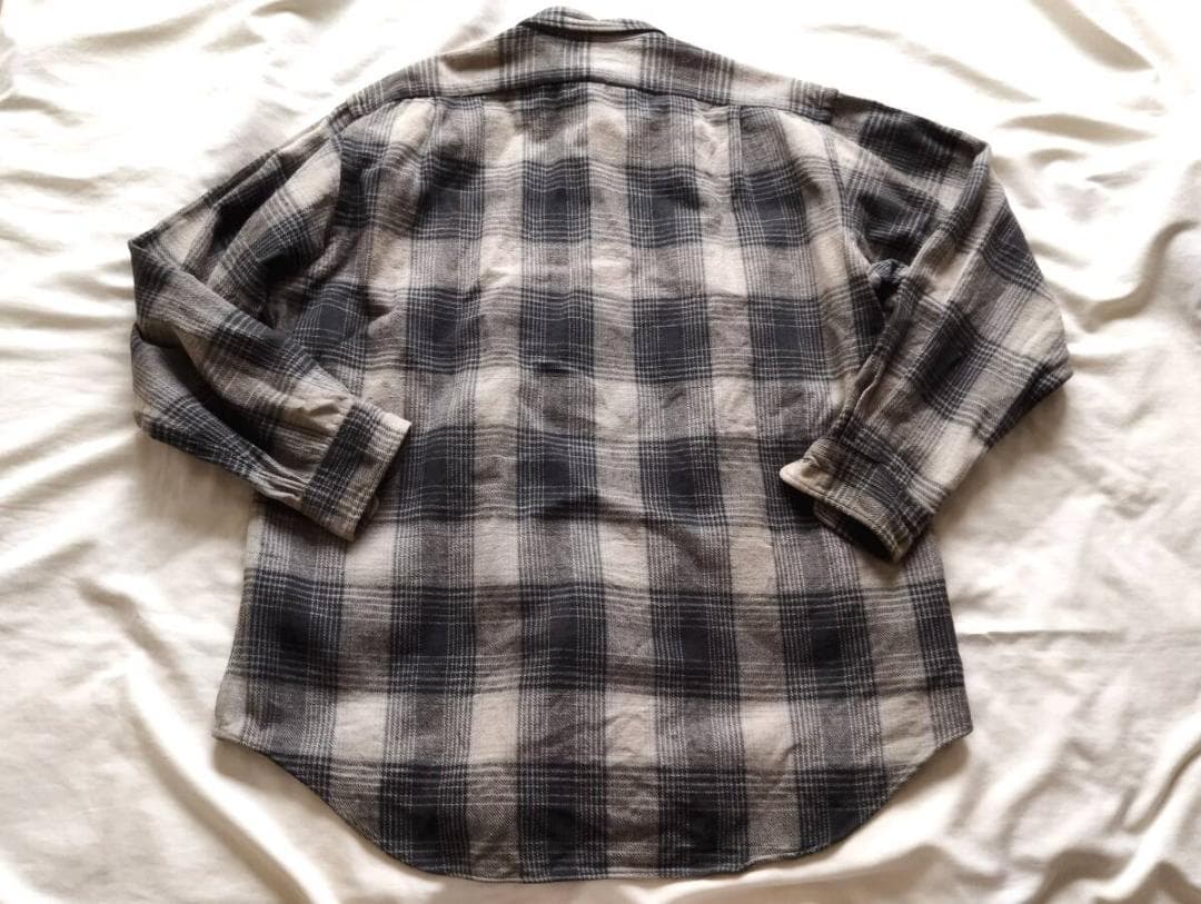 RRL ３ツ星 オンブレ シャドーチェックネルシャツL ９０’ｓ