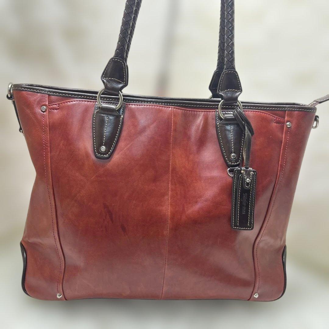 極美品 Kiefer neu キーファーノイ ビジネストートバッグ 大容量