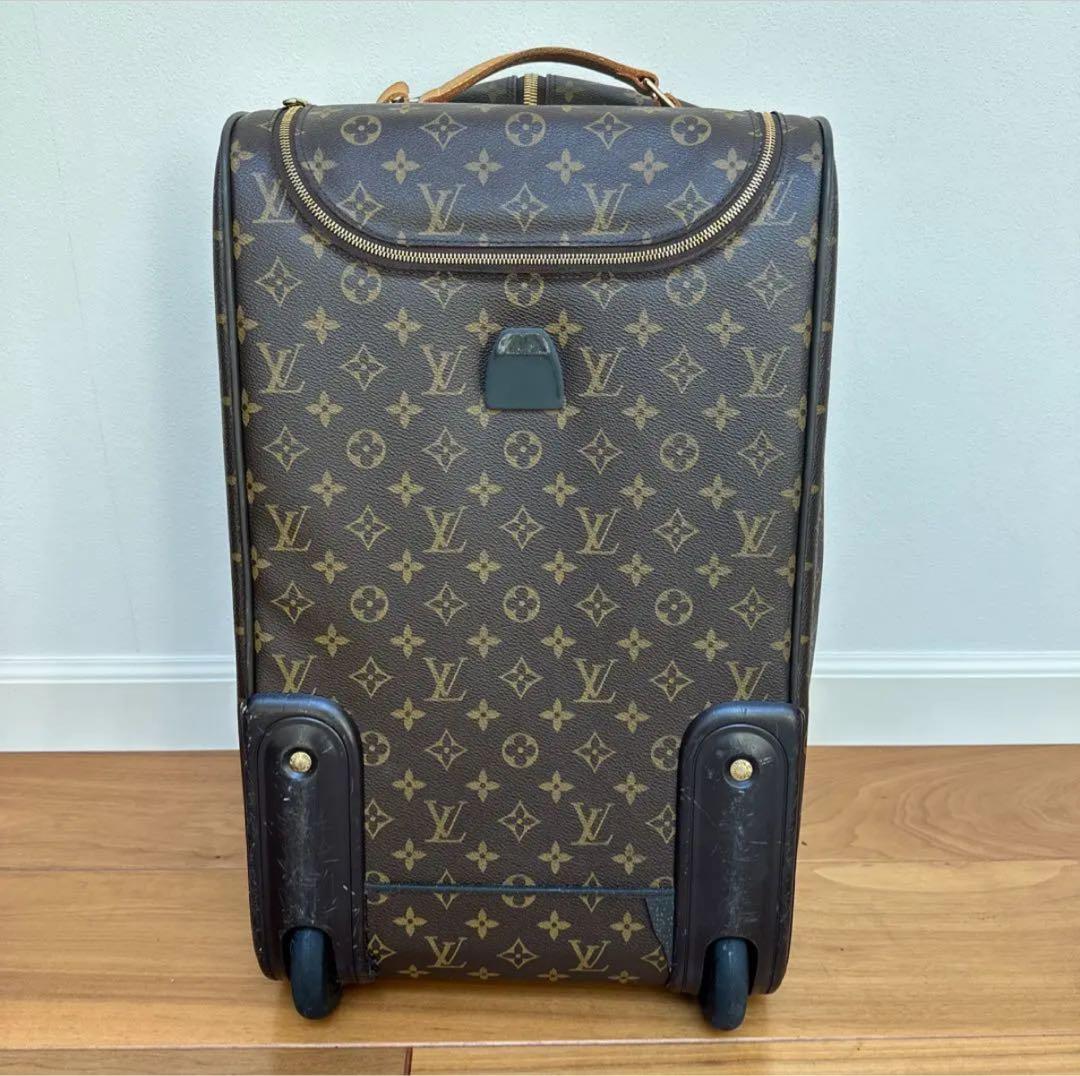 【値下げ可】ルイヴィトン モノグラム エオール60 レザー スーツケース