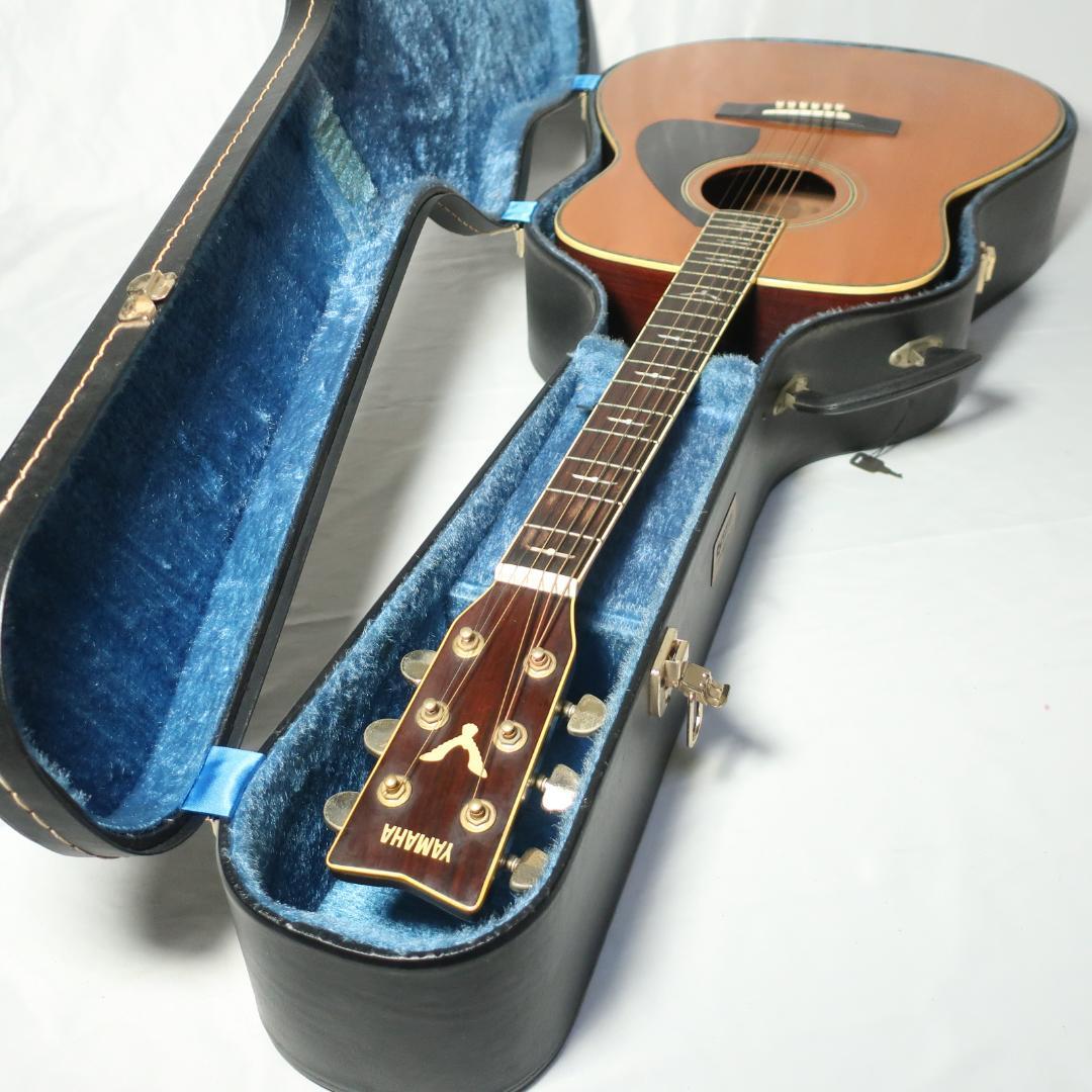 弦交換YAMAHA FG-735 ギター ヤマハ純正ハードケース付 バードインレ
