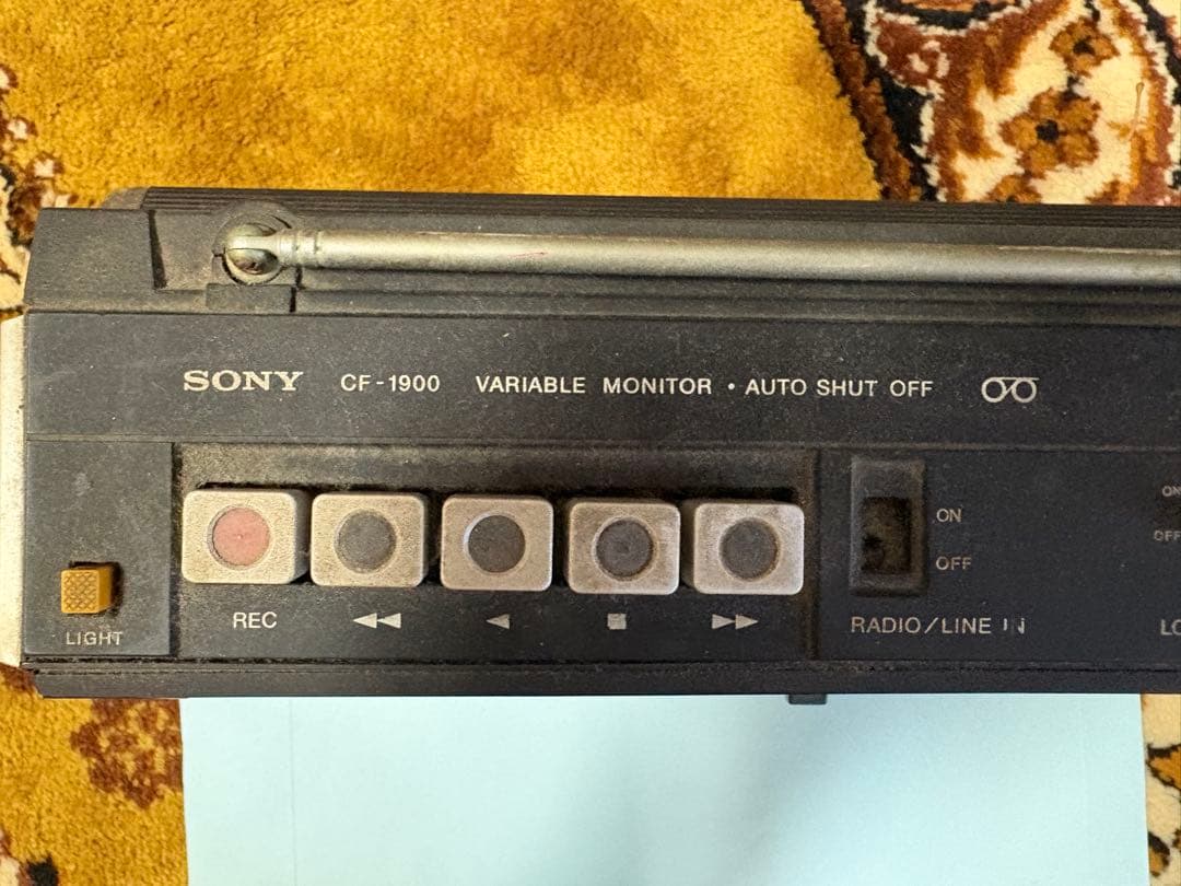 SONY CF-1900 カセットデッキ AM/FMラジオ