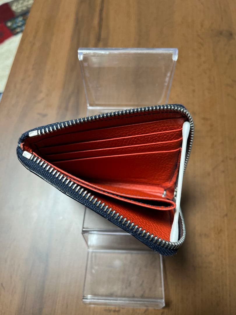 ブルーナボイン　クロコ　スモールウォレット