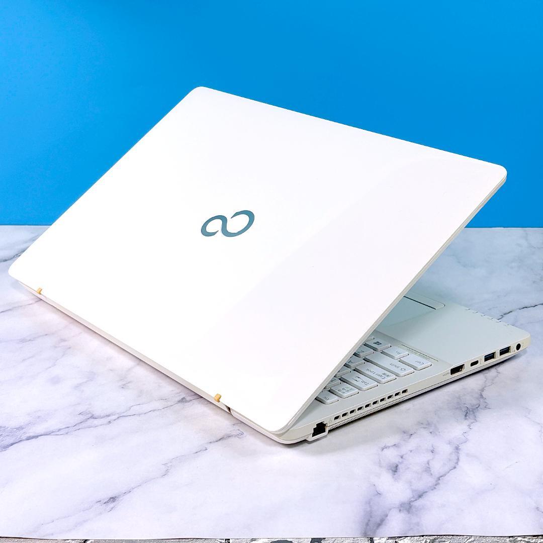 美品☆Corei7・8GB・SSD・MSOffice付 ホワイト ノートパソコン