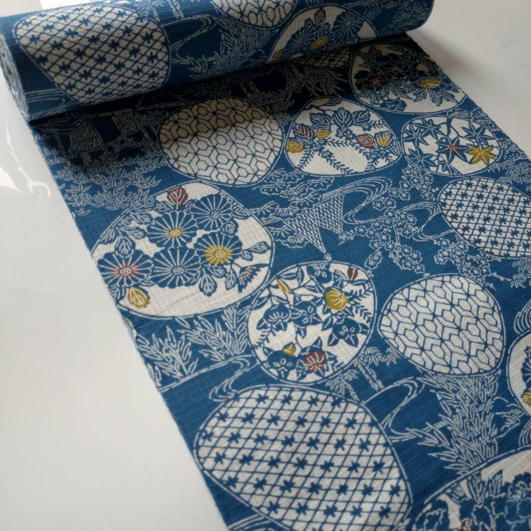 技術保存無形文化財 池泉小紋 綿紅梅反物 summerセール 蔵出しセール