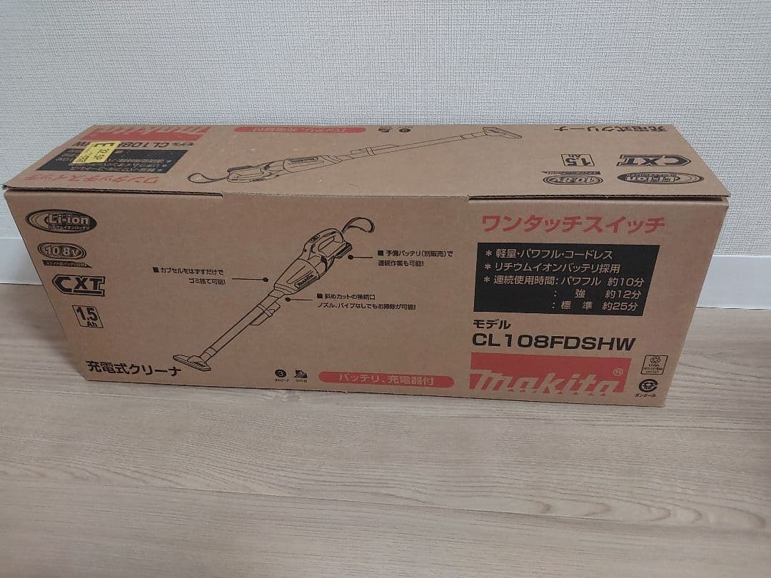 【未開封新品】Makita スティッククリーナー CL108FDSHW