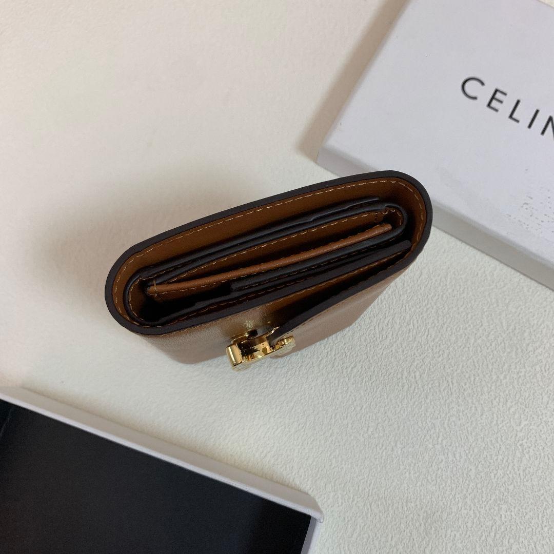 CELINE ブラウン 三つ折り財布