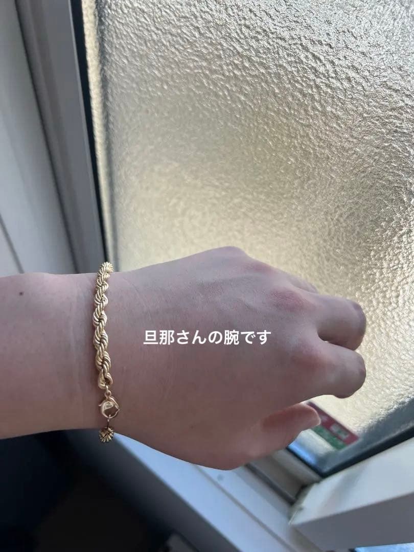 K18 18金 750 ロープ　パイプチェーン　ブレスレット　9g 土日限定価格