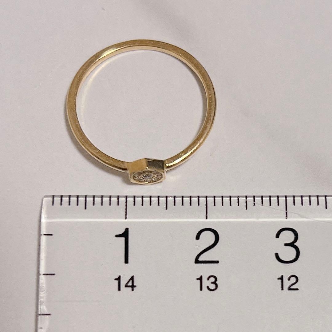 アーカー　ルーシュダイヤモンド リング　18Kイエローゴールド　11号
