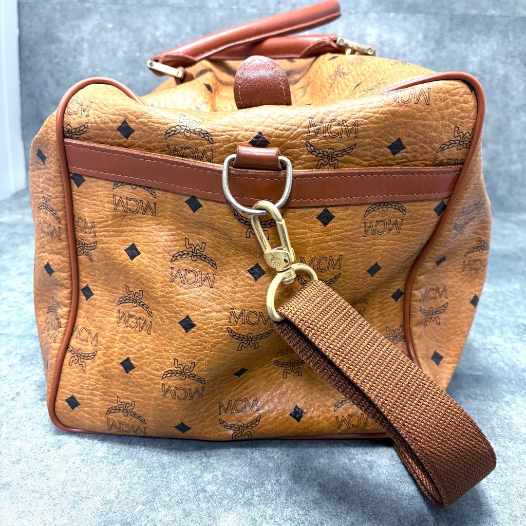 MCM ボストンバッグ 2way ヴィセトス柄 レザー 大容量 旅行バッグ