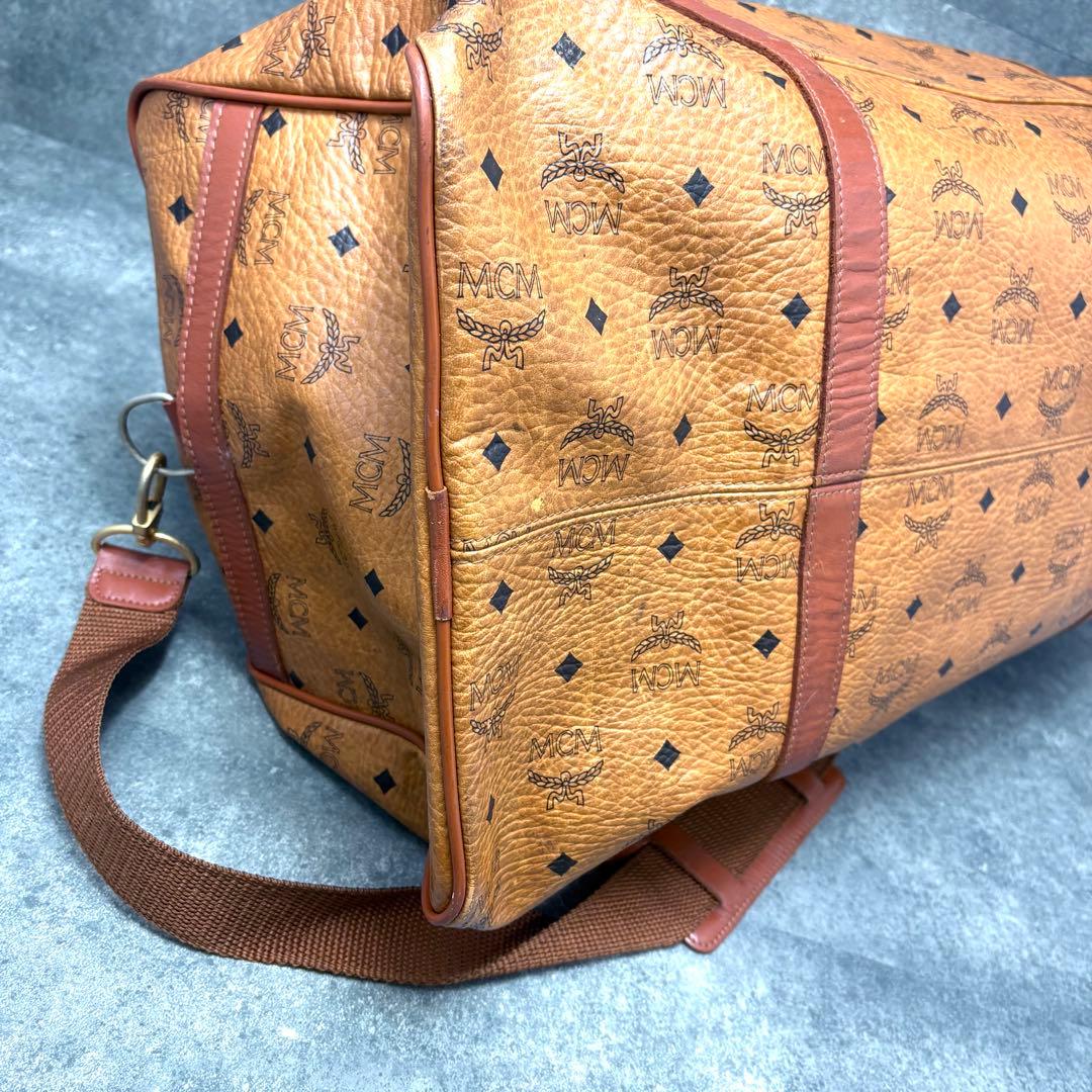 MCM ボストンバッグ 2way ヴィセトス柄 レザー 大容量 旅行バッグ